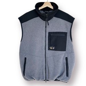 Mountain Hardwear mens Medium gray black Gore Windstopper gorpcore fleece vest